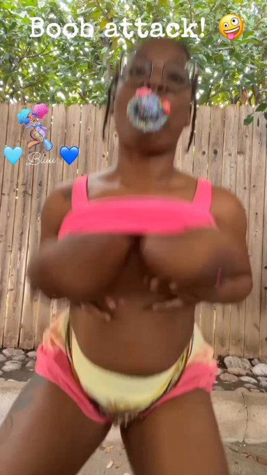 Thicc ebony nice Ass & Tits ( Bluu ) #AlWBenzi