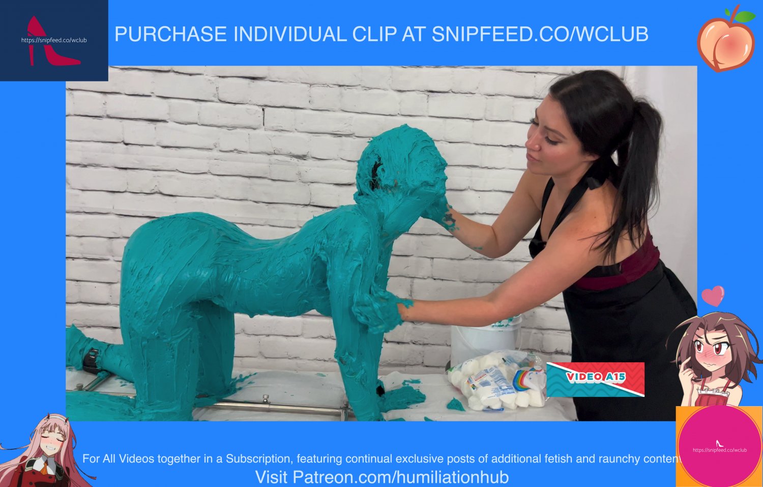 nmi3dpbd SEXY TEEN STRIPPED AND MADE INTO NUDE BIRTHDAY CAKE HUMILIATION SLIME WET MESSY BONDAGE GAGGED NUDE #NMI3DpBd