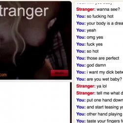 That was kinda obvious what she doing on omegle