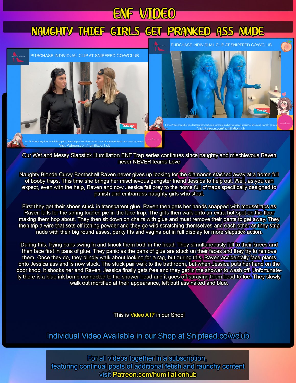 va4njihn ENF VIDEO TWO NAUGHTY THIEFS PUNISHED PRANKED STRIPPED NAKED SLAPSTICK SPANKING HUMILIATING MAKEOVER #Va4NjiHN