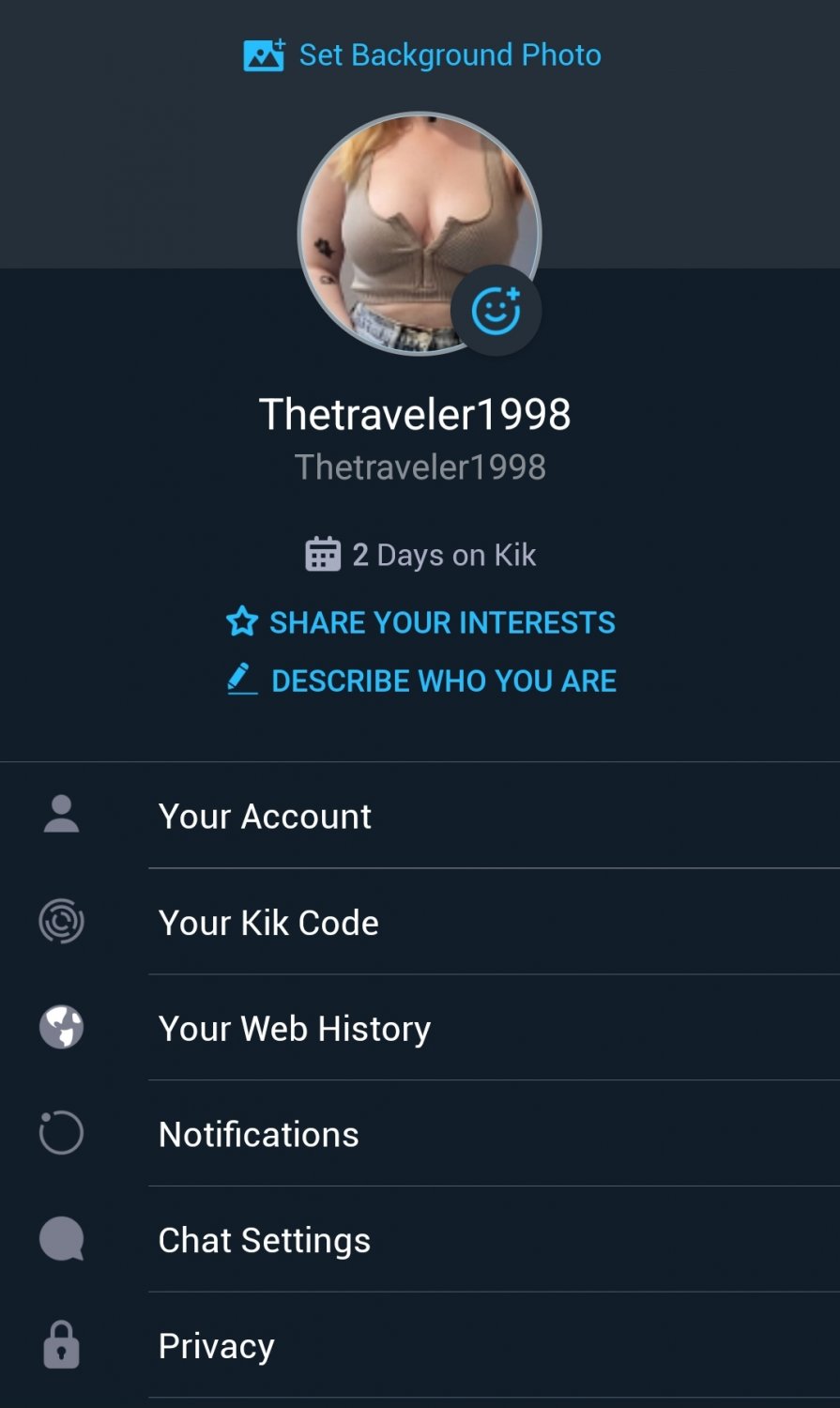 Kik : thetraveler1998 looking for someone to trib her #36fn3HoM
