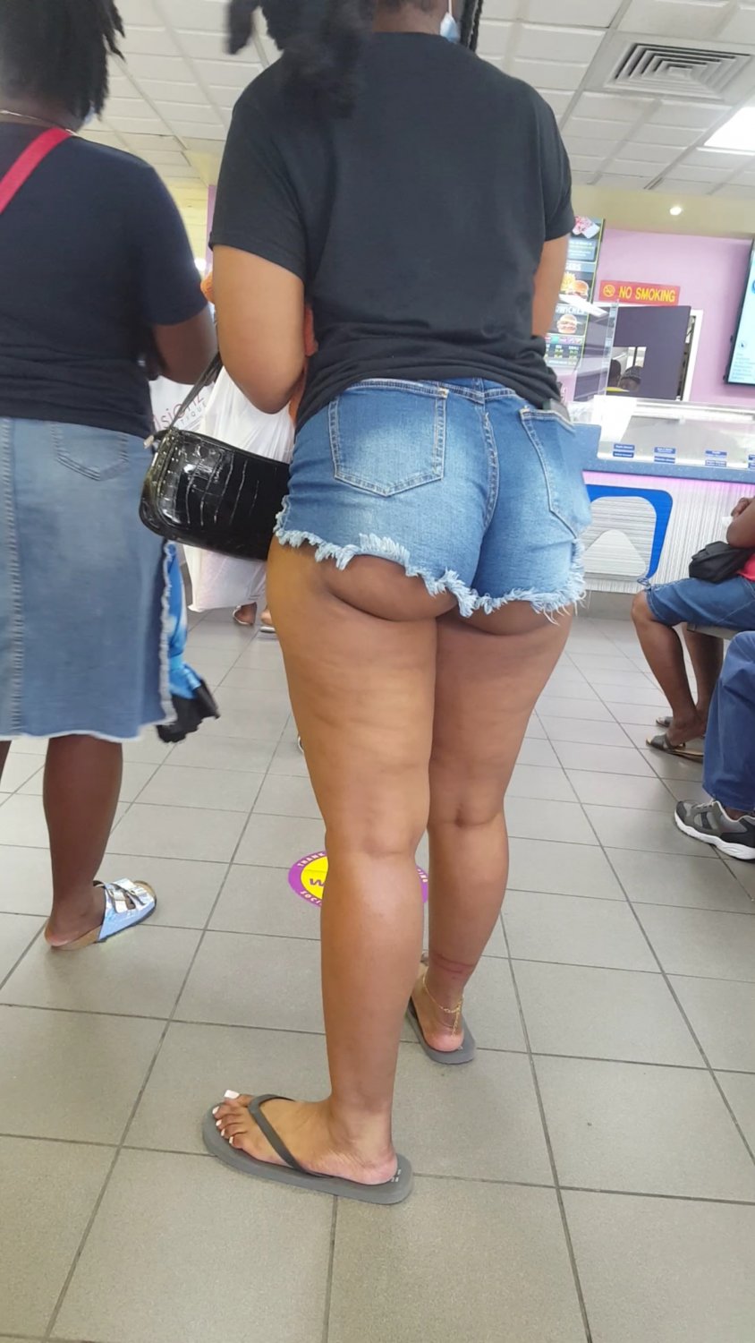 Thick Caribbean chick ass spilling out them shorts #8JQ2uPjO