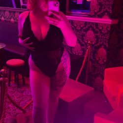 This lingerie is all I have to wear for a fun night