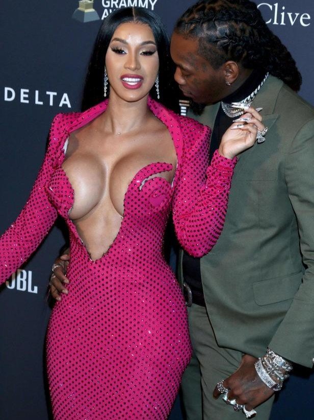 Cardi B Sexy Dress Big Boobs #AuxmPzC4