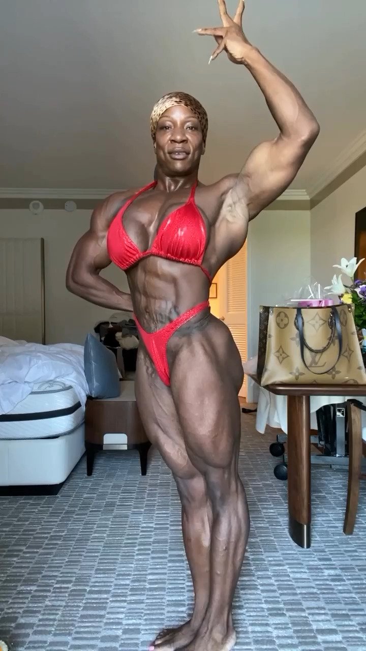 Mrs Martin, her outrageous muscular poses make the judges so hard #cfqSc0zO