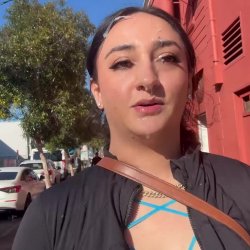 Dripping in cum, blouse undone Sf got a show after my wild time at the arcade.