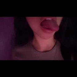 Latina tongue tease