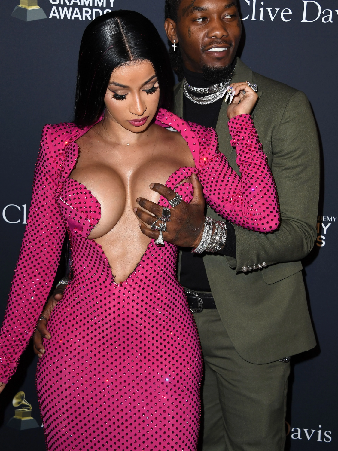Cardi B Sexy Dress Big Boobs #pyroVsrf