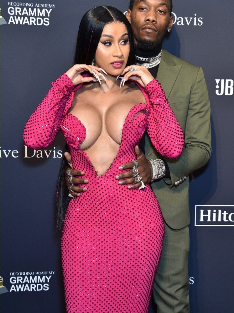 Cardi B Sexy Dress Big Boobs #SbX8AnT3