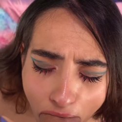 Teen latina down her throat