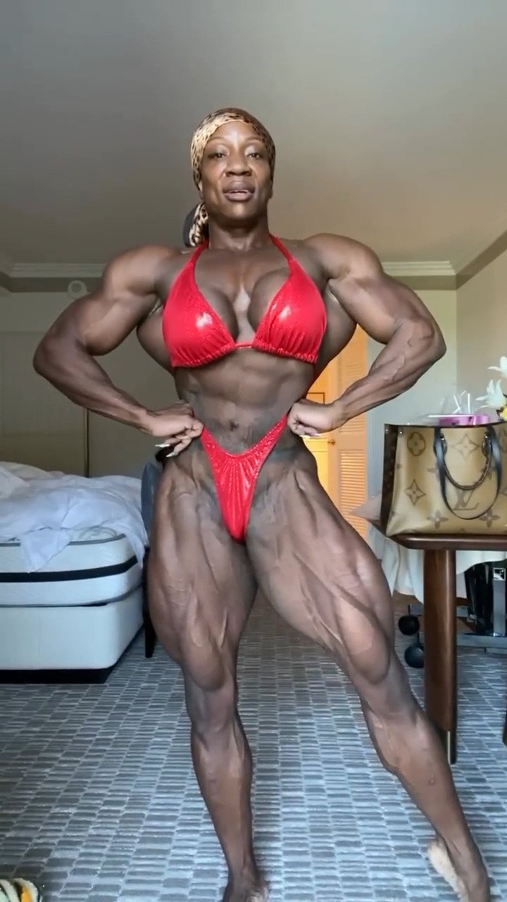 Mrs Martin, her outrageous muscular poses make the judges so hard #tmmQ7Wnf