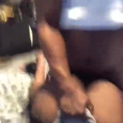Big booty cougar bitch fucked in her crib