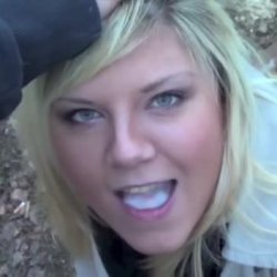young blond likes facials