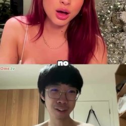 Azn 🤓 Nerd wants to show 🌽 ⭐️ his egg roll on Omegle!
