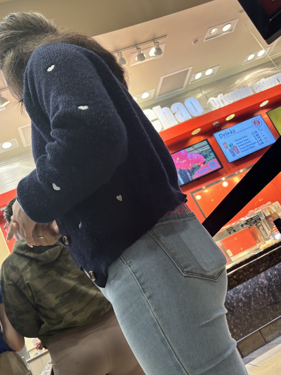 Cuffed butt in jeans #0MV3l5O1