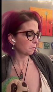 Vaping goth lesbo hottie with cleavage nose exhales #3CeSiCa3