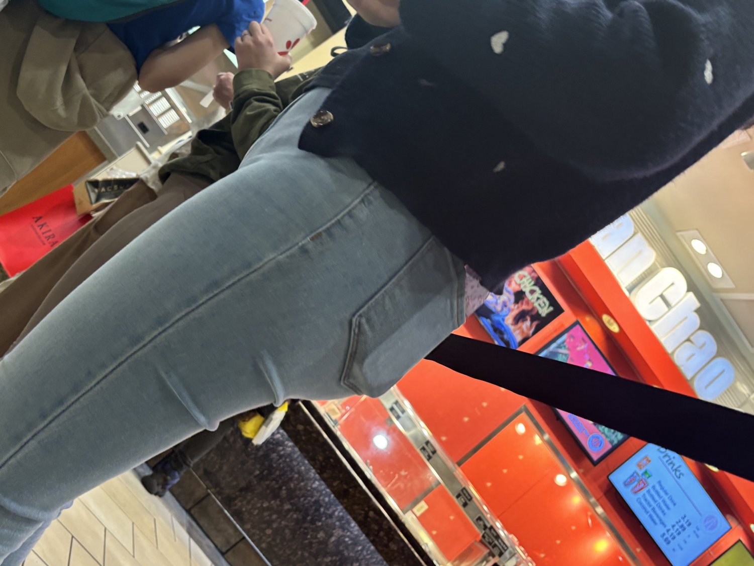 Cuffed butt in jeans #4eo3zToh