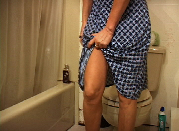 Bondage Wife in a blue dress #5pmzbYA7