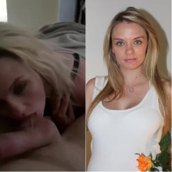Can she suck dry your cock?