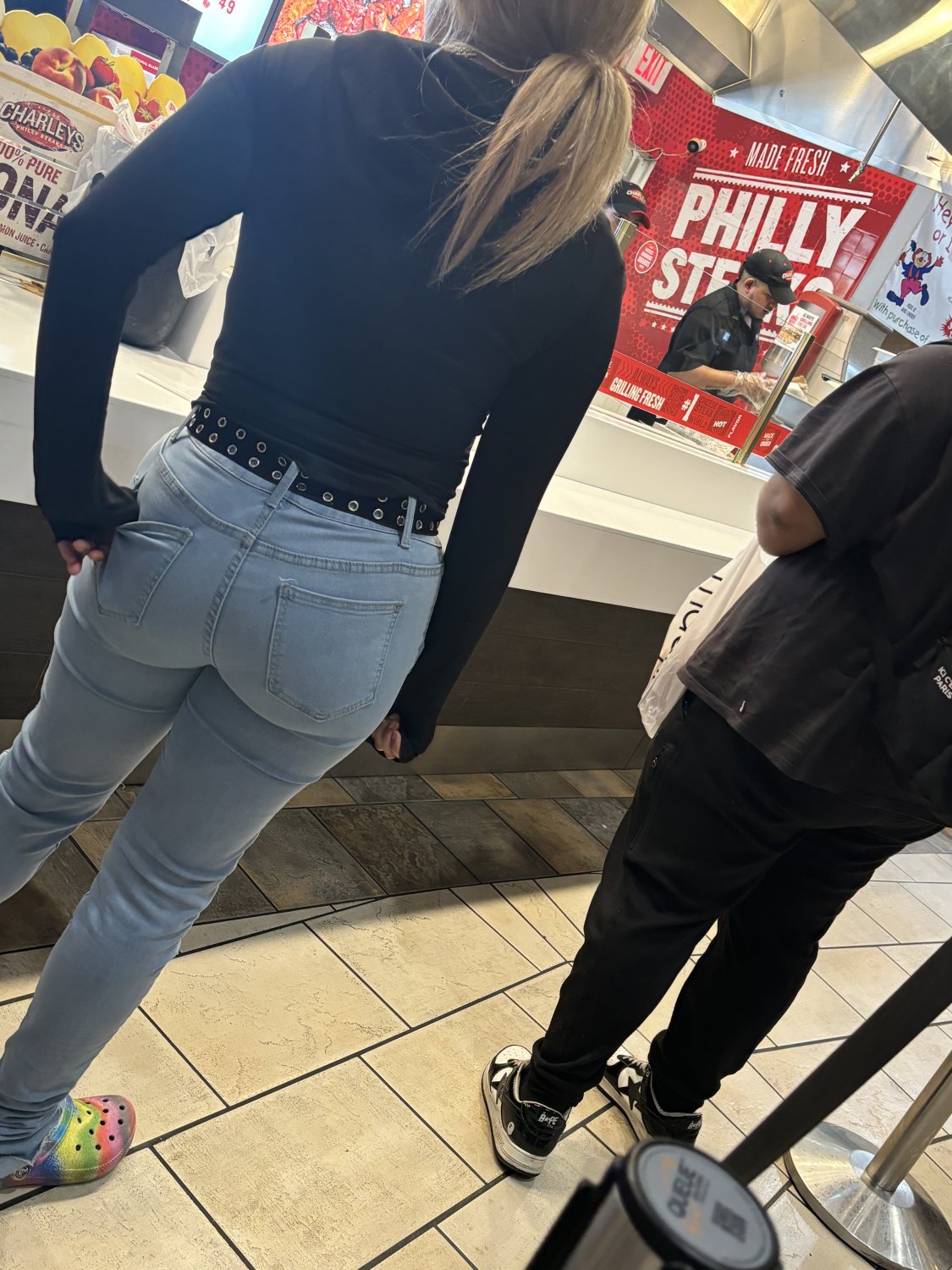 Cuffed butt in jeans #B78lrpyR