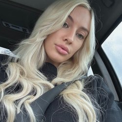 Pretty blonde in curls