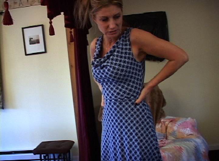 Bondage Wife in a blue dress #Bp3CDGWX
