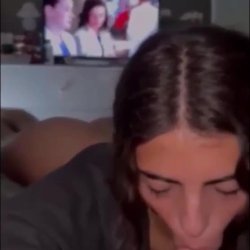 Beautiful latina giving blowjob