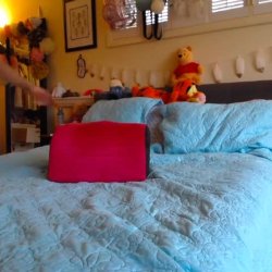 Slim girl makes herself cum