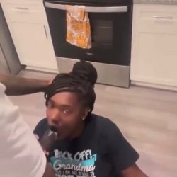 Sucking dick with a “Back Off Grandma” shirt is crazy.