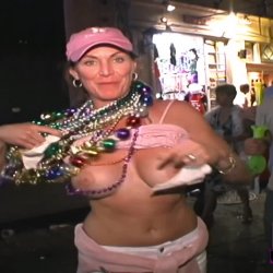 Marketing consultant shows her rock hard fakies in public