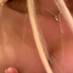 User request: Beautiful blonde teases with her perfect tits