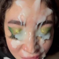 ❤️Eu Amo Esperma 💦Cilios com Porra💦
