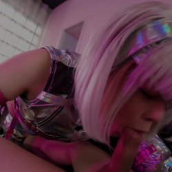 Pink girl asian