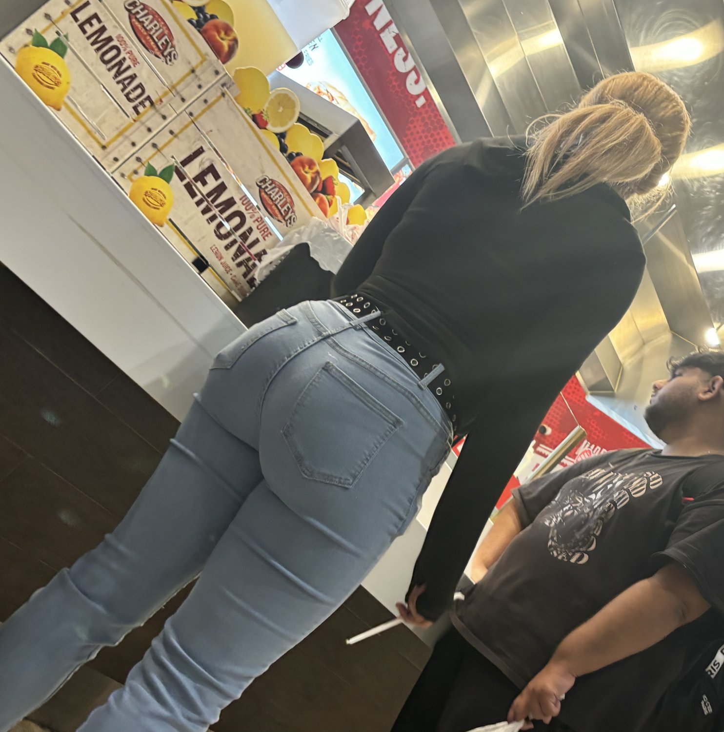Cuffed butt in jeans #PSH8VKj6