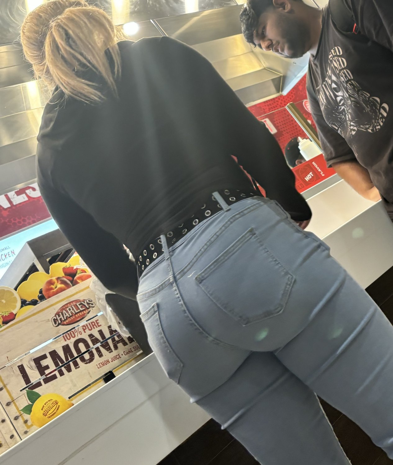 Cuffed butt in jeans #qzvCMGAV