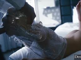 Kenzie Reeves wrapped up in Saran Wrap. Hot. #RMBpECKB