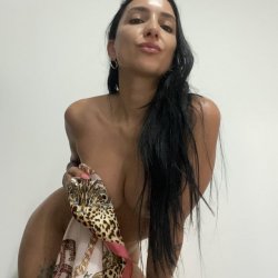 Hot slut shows big ass and big tits
