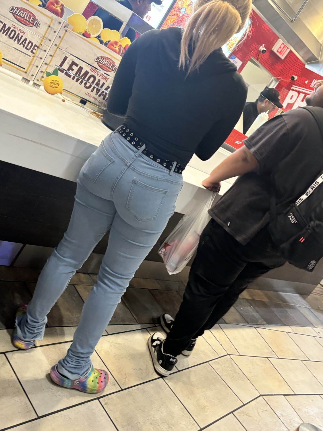Cuffed butt in jeans #SlhN75Wi