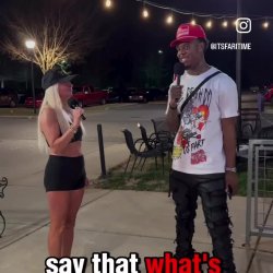 Trashy blond snow bunny loves BBC 🍆