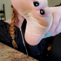 Black Toes Redhead Self Foot Worship