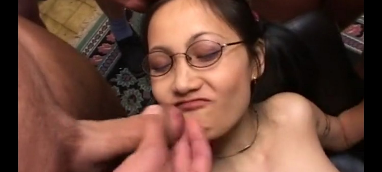 Asian whore anal fucked and blowbangs eight fat cocks then covered by thick cum from all of them #VJO3bDHt