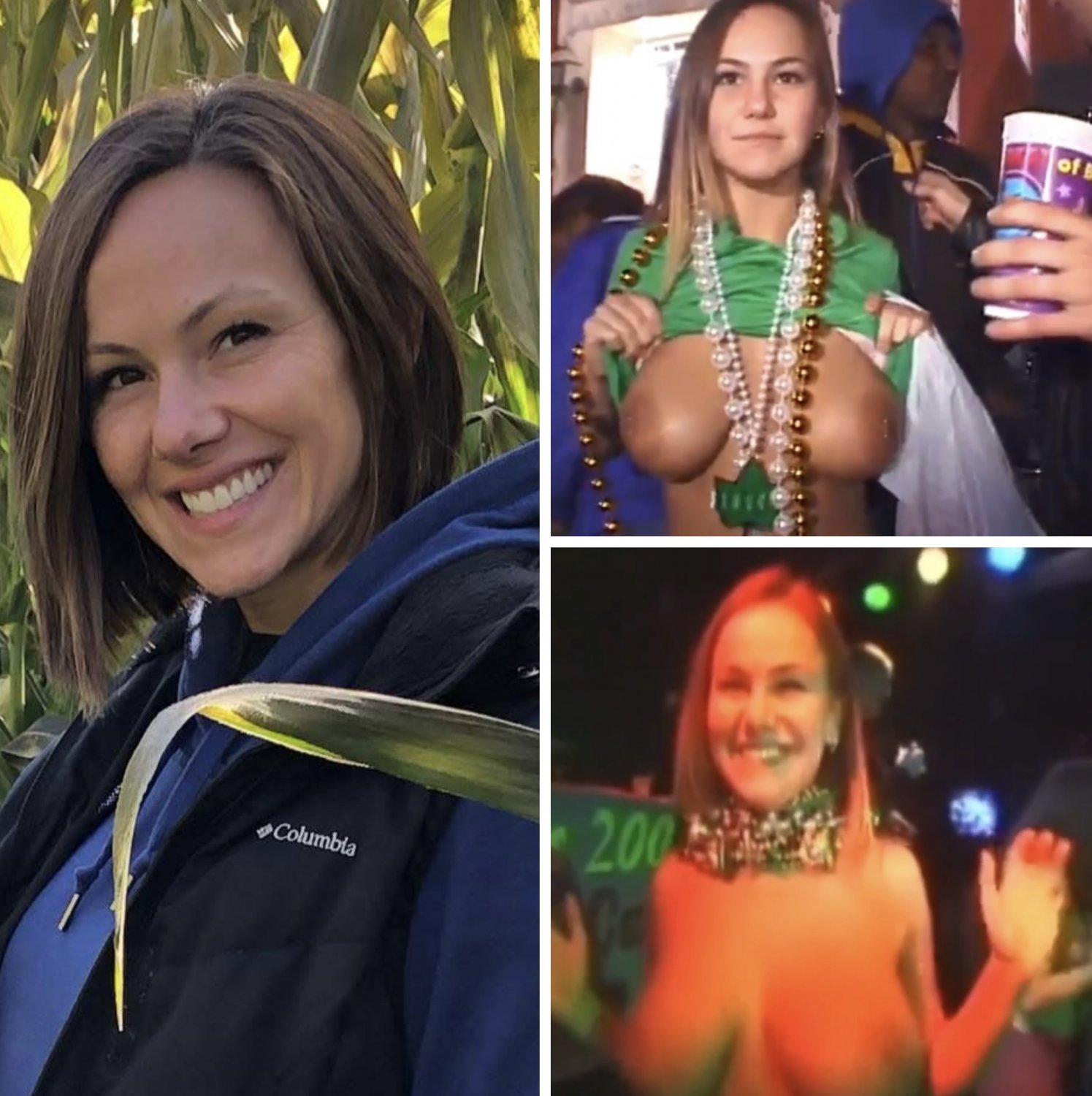 Big breasted Mardi Gras flasher rediscovered ;) #vzB8CmvI