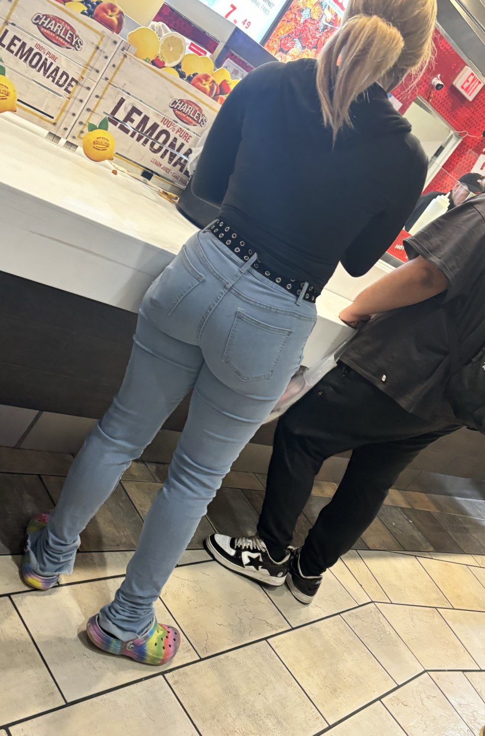 Cuffed butt in jeans #XrzCaglW