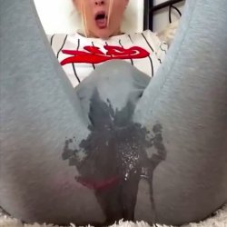 Wets her pants