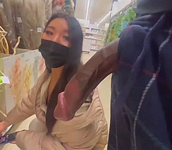 Hot Asian jerks off her BBC in the store and ends up eating it in the car #3jM2hlFw