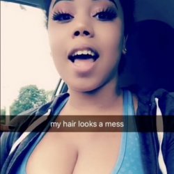Can’t forget about this nigga with the monster milkers. White cock looks much better on her