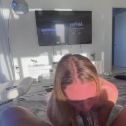 would you eat it while I’m bent over like this?