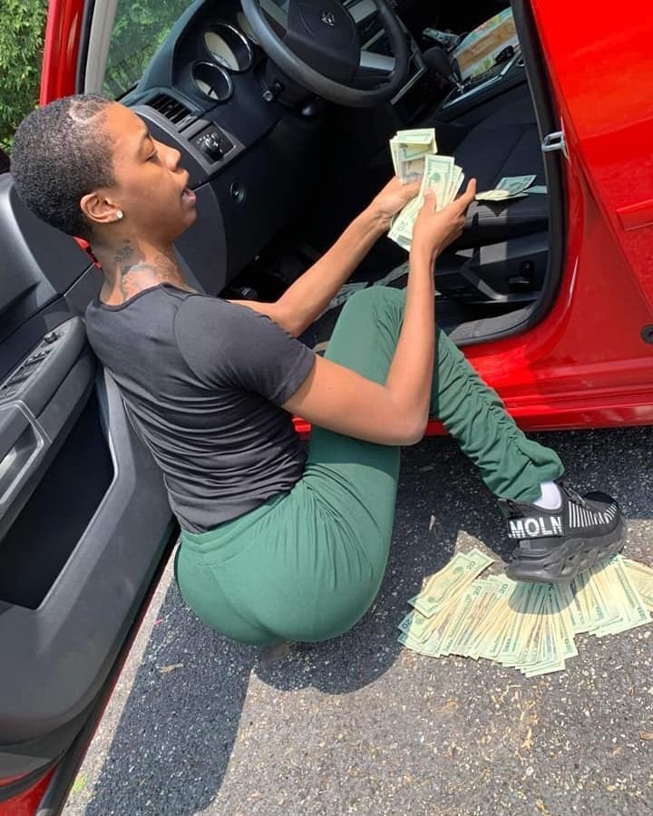 Black Dark skin Tattoo Short Hair Tomboy Lil Booty #akCnQuLV
