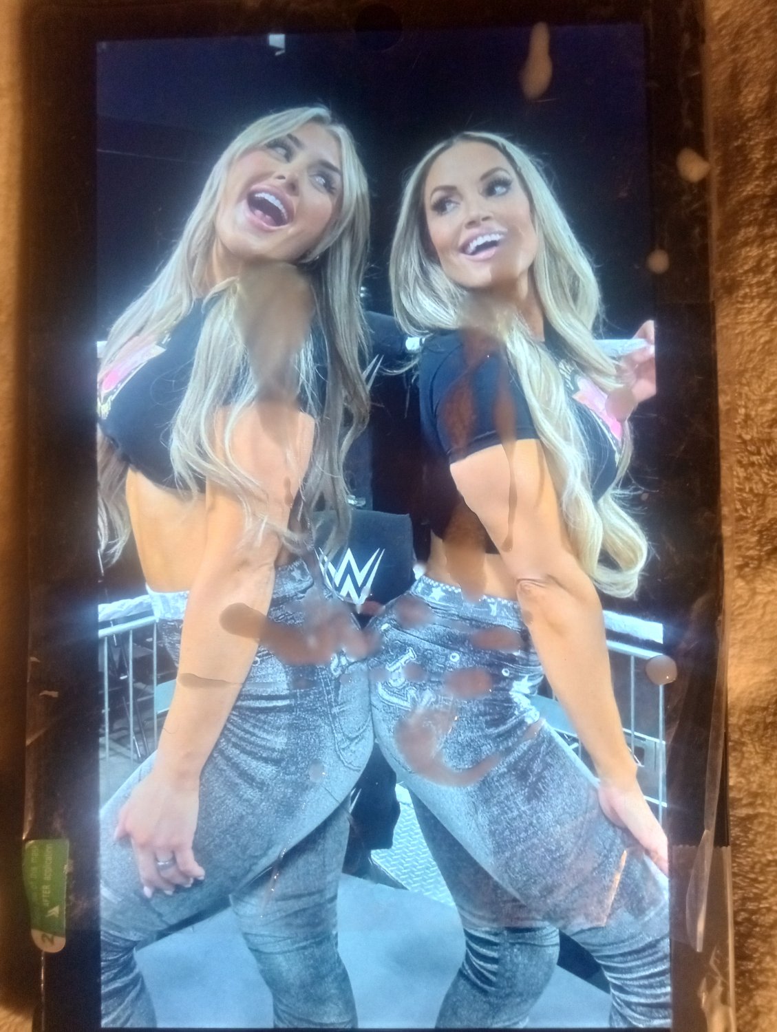 Trish stratus and Tiffany Stratton cum tribute🤤💦💦#1 #bA8NguEO