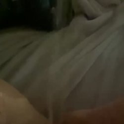 emo making a mess all over her bed